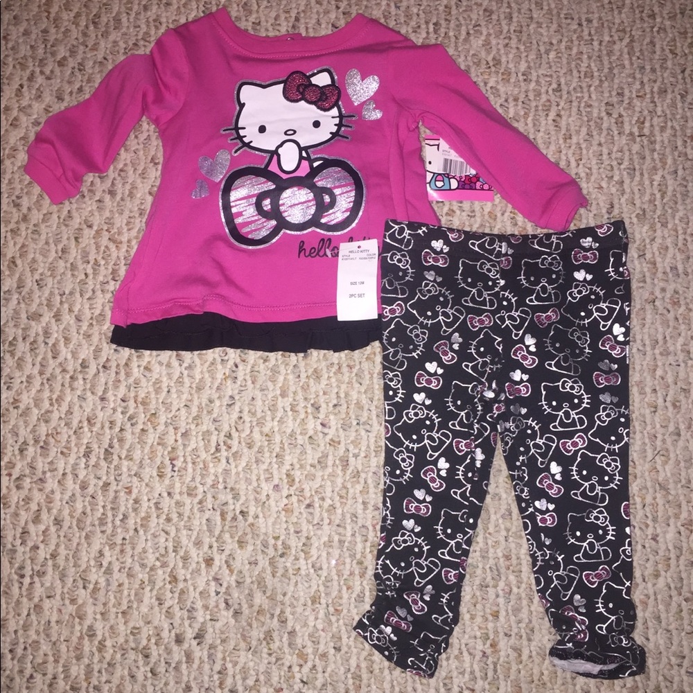 hello kitty 2 piece baby girl outfit